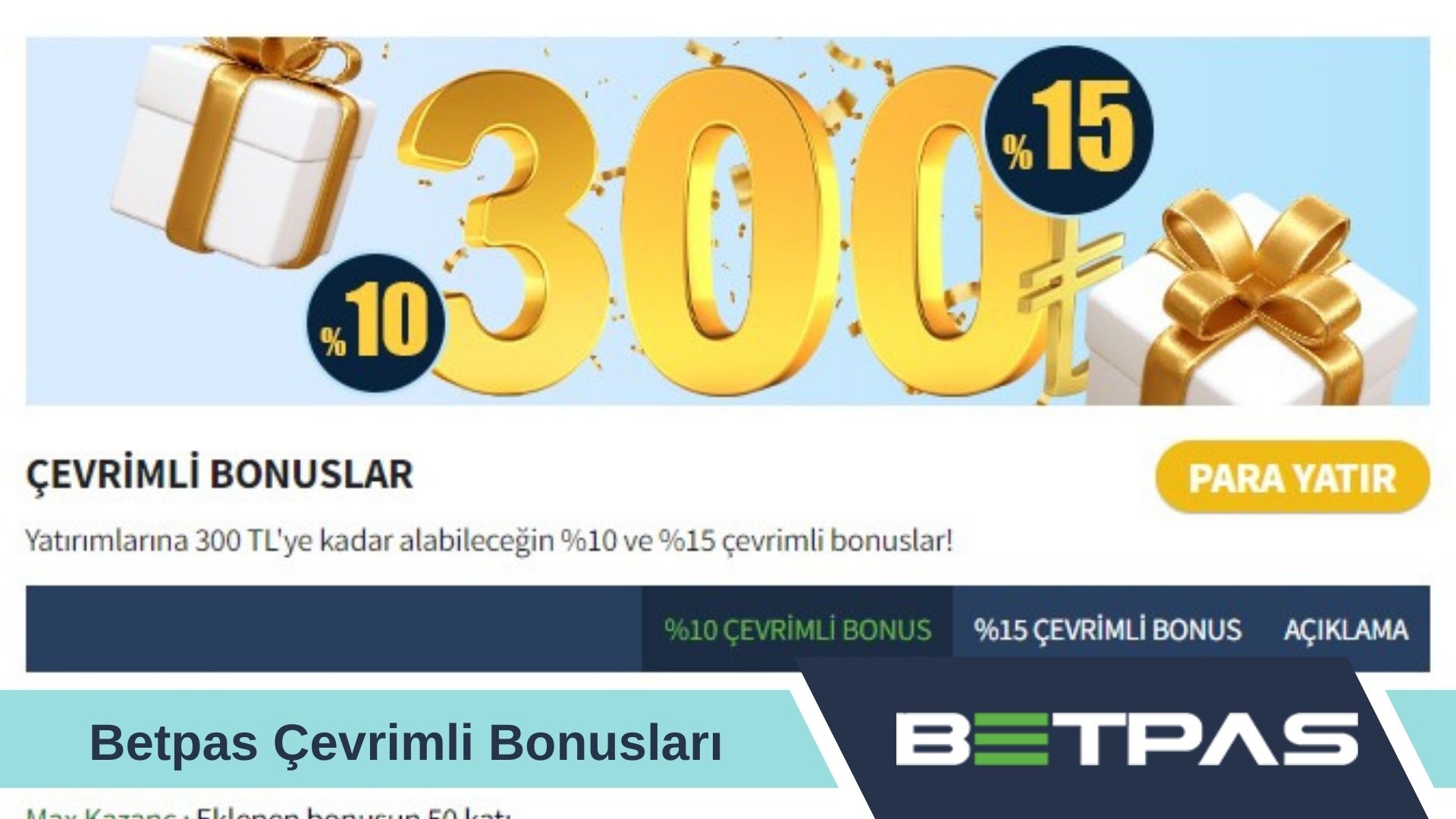 Betpas Çevrimli Bonusları